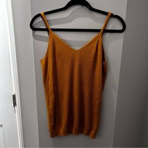 Anthropologie Meadow Rue Gold Mustard Cami-XS